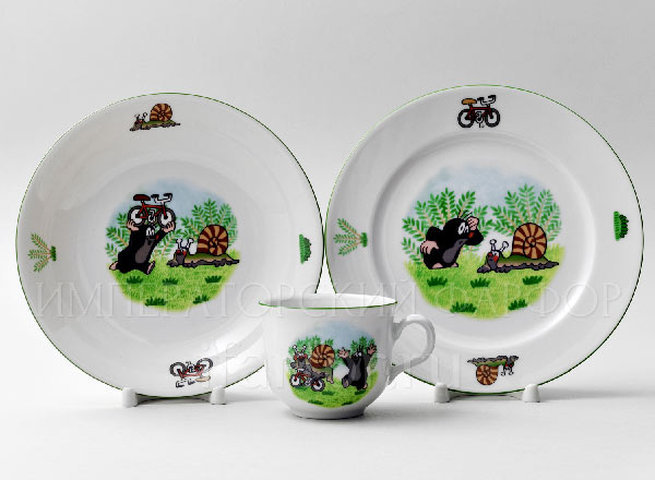 Set in a case for children in a gift box Mole and snail THUN