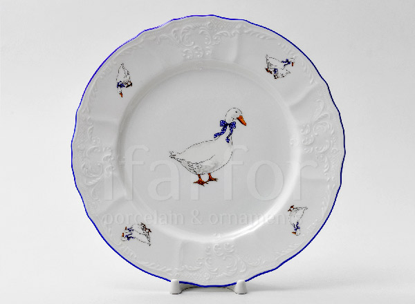Тарелка мелкая Бернадотт Гуси