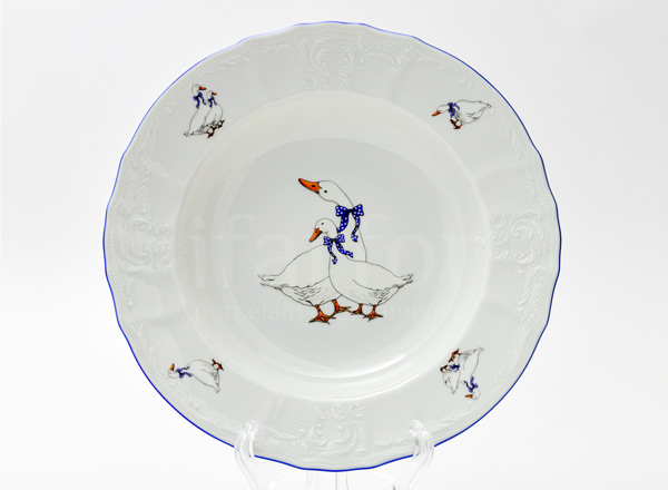 Тарелка глубокая Бернадотт Гуси