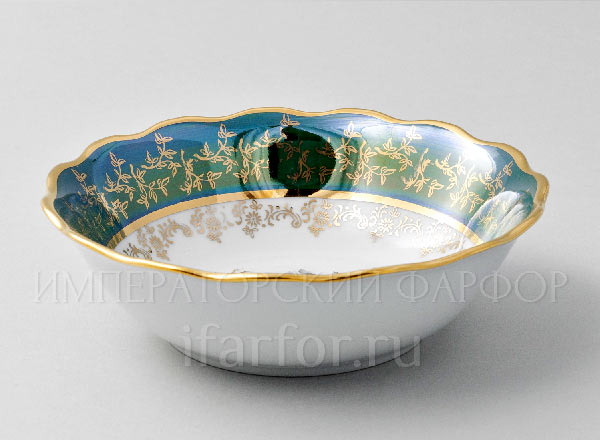 Салатник Охота Зеленая STERNE PORCELAN