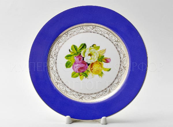 Тарелка десертная Радуга Синий