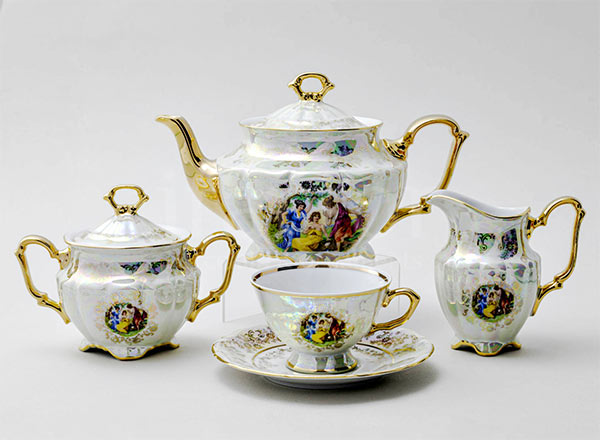 Сервиз чайный Мадонна Перламутр 6/15 Мария-Тереза