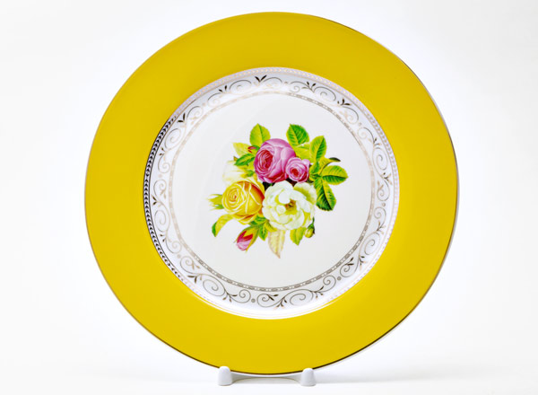 Тарелка плоская Радуга Желтый