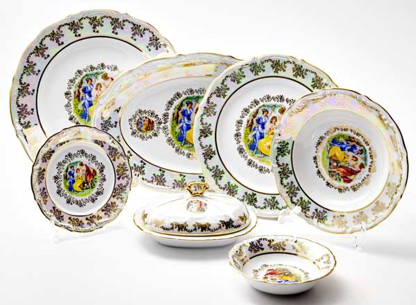 Сервиз столовый Мадонна Перламутр 6/27 Мария-Тереза