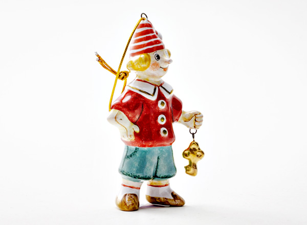 Елочная игрушка Золотой ключик. Буратино с ключиком 1