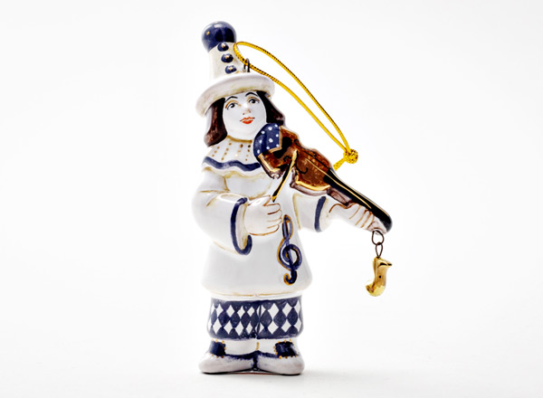 Елочная игрушка Золотой ключик. Пьеро с ноткой 1