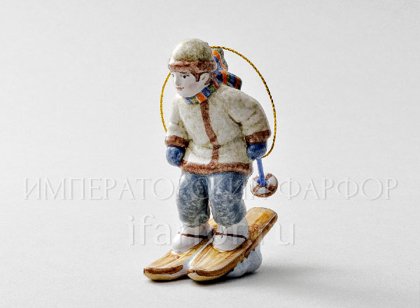 Елочная игрушка Маленький лыжник Маленький лыжник 2