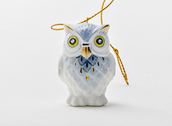 Елочная игрушка Совенок с росписью
