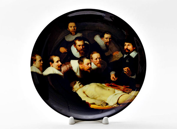 Декоративная тарелка Рембрандт Харменс ван Рейн Урок анатомии доктора Николаса Тюльпа