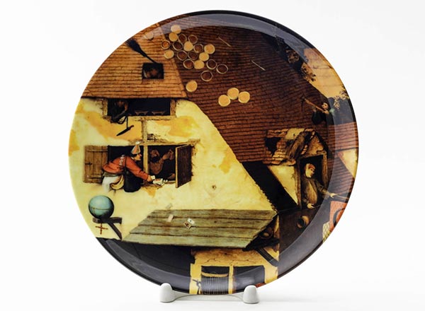 Декоративная тарелка Брейгель Питер Старший Нидерландские пословицы 1