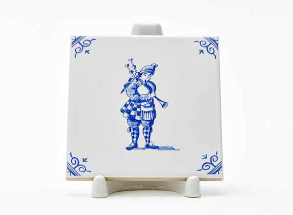 Изразец Голландский. Волынщик