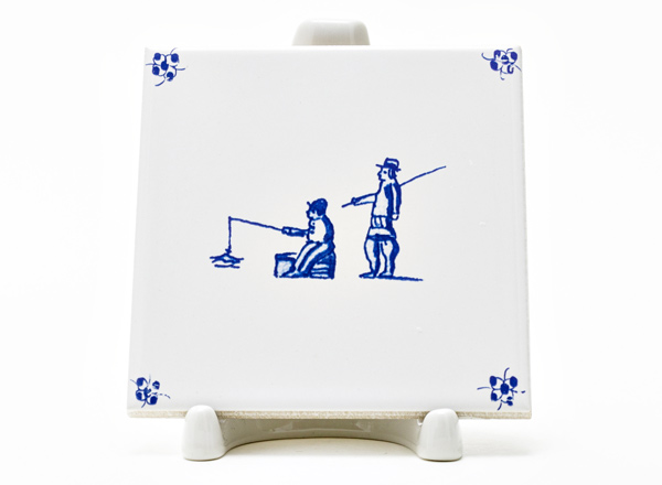 Изразец Голландский. Рыбаки