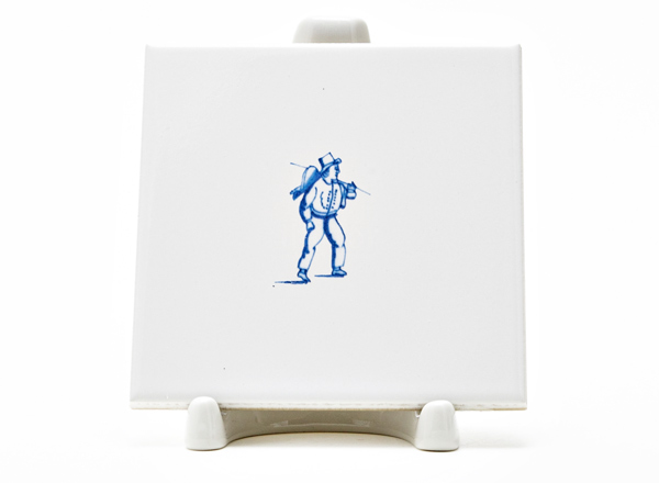 Изразец Голландский. Мужчина с добычей