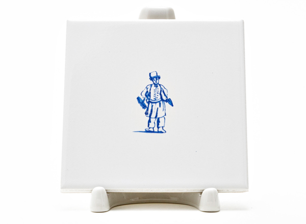 Изразец Голландский. Трубочист