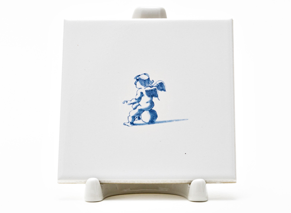 Изразец Голландский. Ангел на шаре