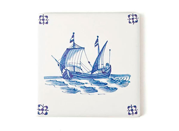 Изразец Голландский. Торговое судно 4