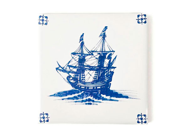 Изразец Голландский. Фрегат 4