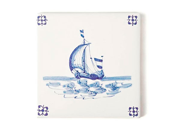 Изразец Голландский. Рыбацкая лодка 2