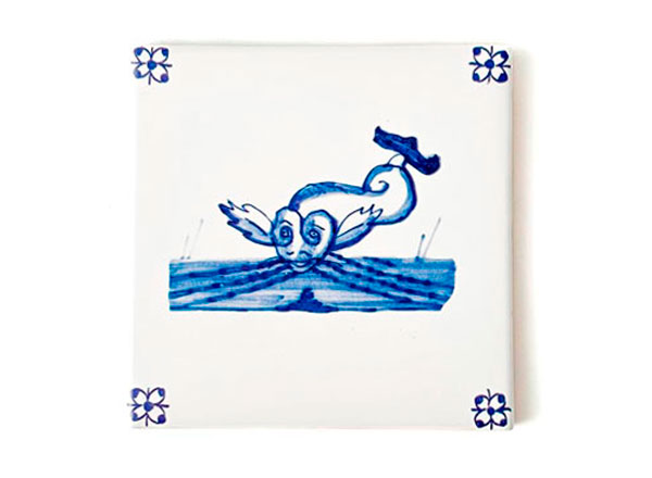 Изразец Голландский. Летучая рыба