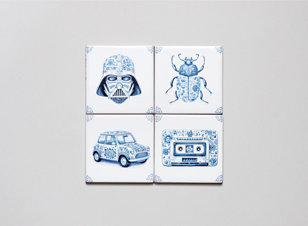 Набор изразцов Голландский. Ретро1