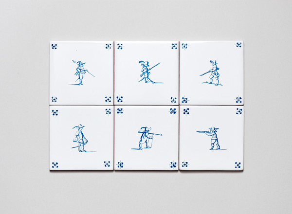 Набор изразцов Голландский. Ландскнехты