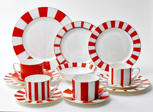 Набор чайный Алиса красный 4/14 Прима