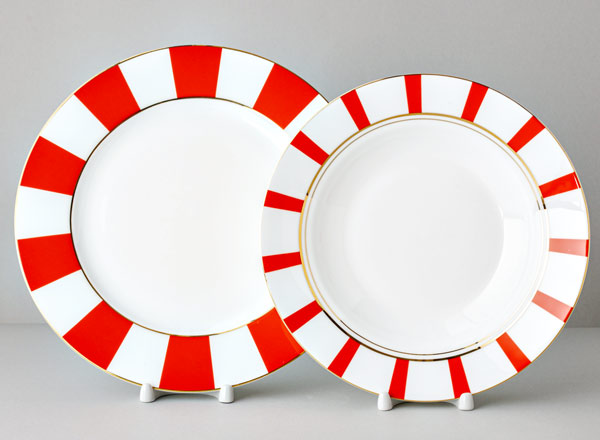 Набор столовый соло на одну персону Алиса красный Прима