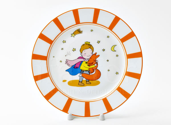 Тарелка десертная Маленький принц. Апельсиновый