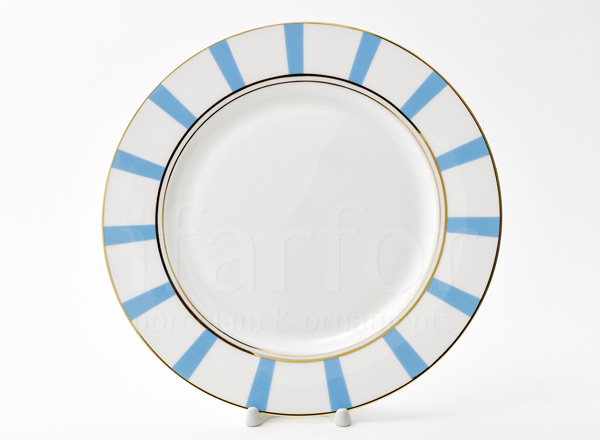 Тарелка мелкая Алиса лазурный 4