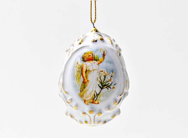 Яйцо пасхальное Ангелочки Яйцо малое рельефное