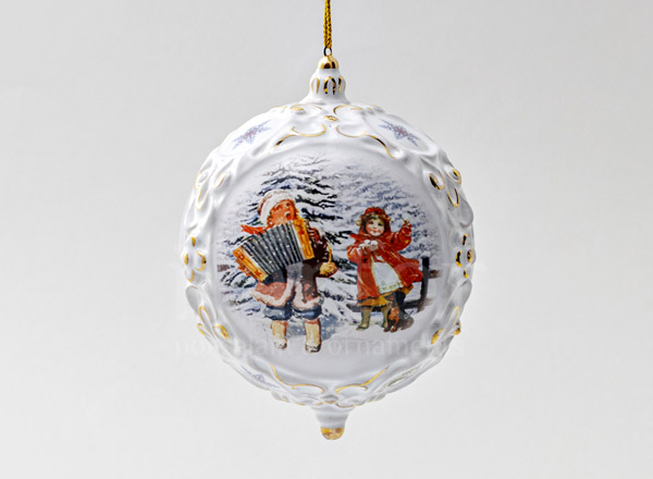 Елочная игрушка Шар средний Ретро 1