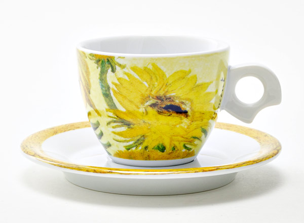 Чашка с блюдцем кофейная Ван Гог. Подсолнухи DOVA