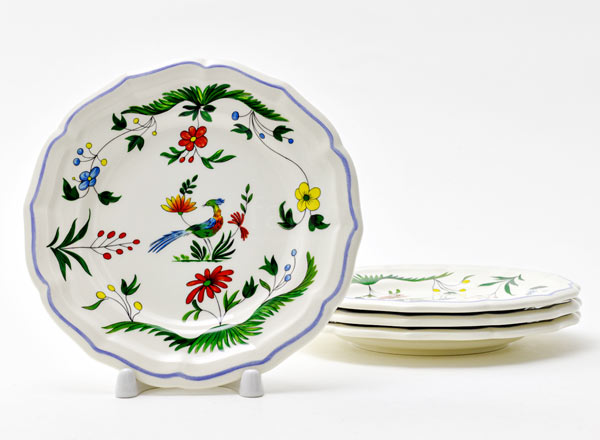 Набор тарелок столовый OISEAUX PARADIS GIEN Рошель