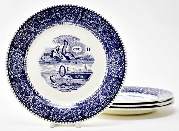 Набор тарелок столовый REBUS DEPAREILLEES BLEU GIEN Шампань