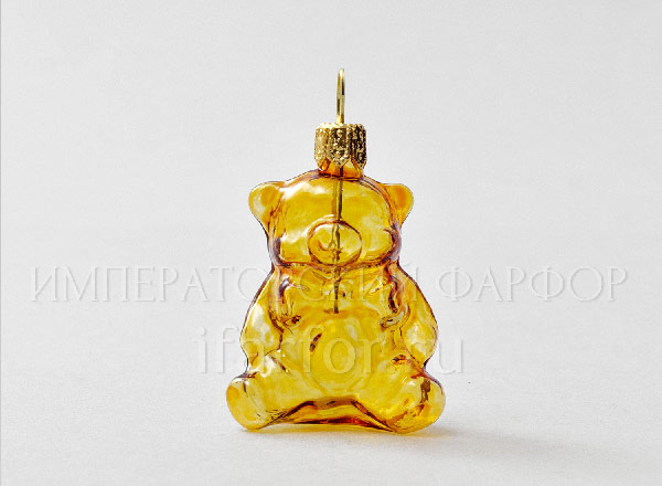 Christmas tree toy Lollipop bear (yellow)