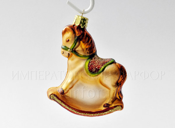 Елочная игрушка Лошадка-качалка