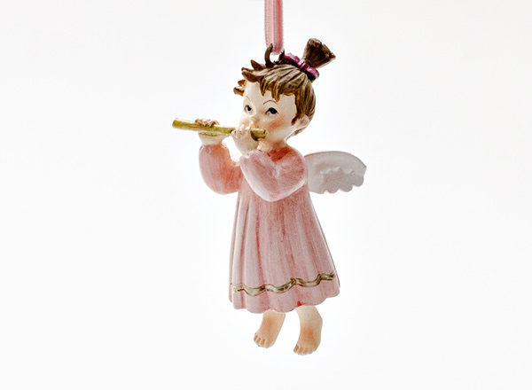 Christmas tree toy Angel with flute