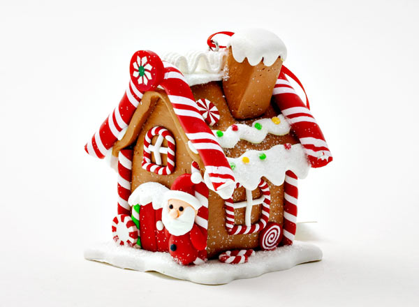 Елочная игрушка Рождественский пряничный домик 1