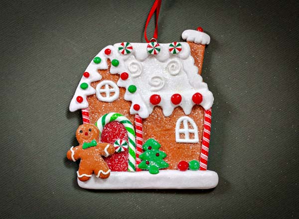 Елочная игрушка Пряничный домик 2
