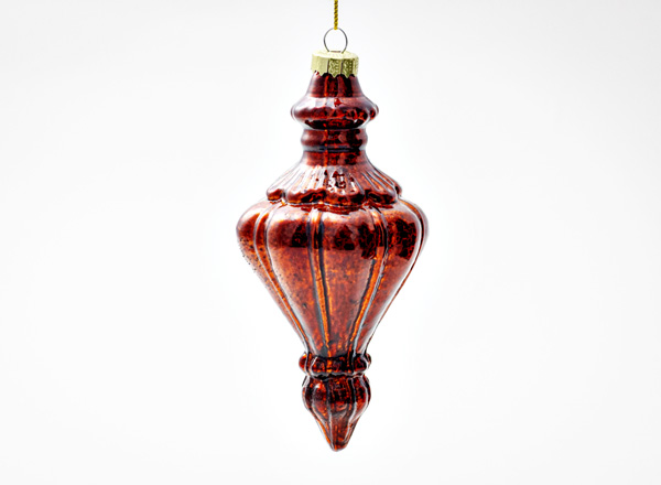 Елочная игрушка Веретено Коричневый