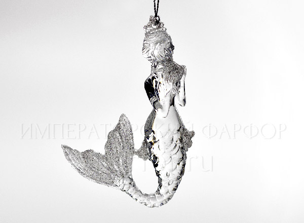 Елочная игрушка Русалка с поднятым хвостом