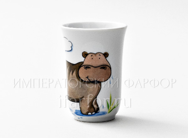 Стаканчик детский Бегемотик