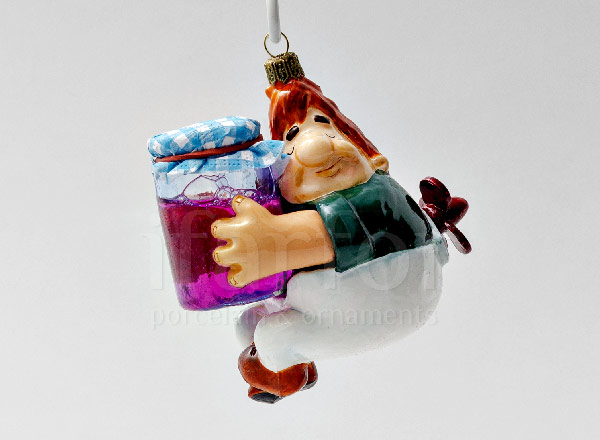 Елочная игрушка в подарочной коробке Не в варенье счастье