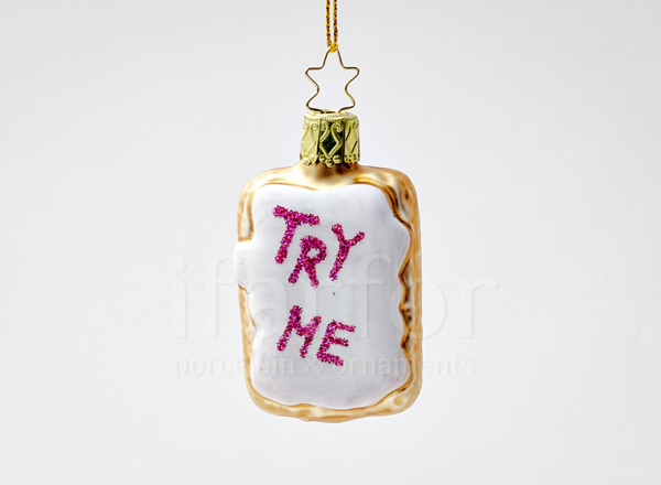 Елочная игрушка Алиса в стране чудес. Печенье TRY ME