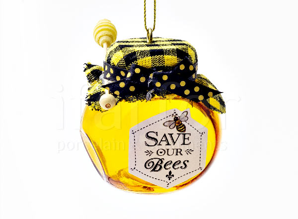 Christmas tree toy Jar of honey 2