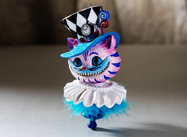 Елочная игрушка Чеширский кот в шляпе