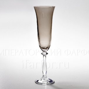 Фужер для шампанского Арлекино Серый Анжела 260 мм.