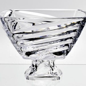 Фруктовница на ножке Facet Crystalite Bohemia 330 мм.