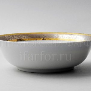 Салатник Широкий кант платина золото Опал 230 мм.