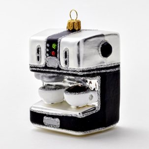 Елочная игрушка Кофемашина для эспрессо 80 x 100 мм.
